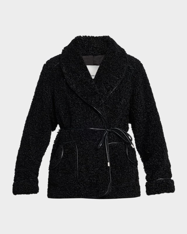 Kimia Tie Waist Sherpa Jacket